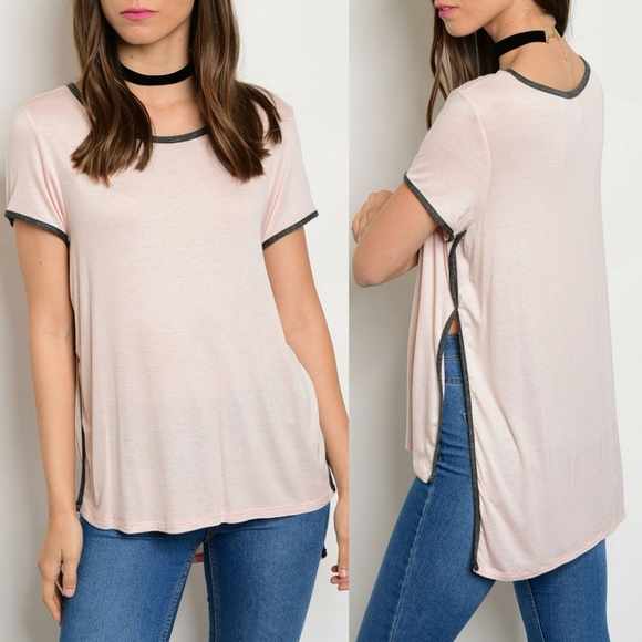 Sweet Claire Tops - Pink Charcoal Top {Sweet Claire}
